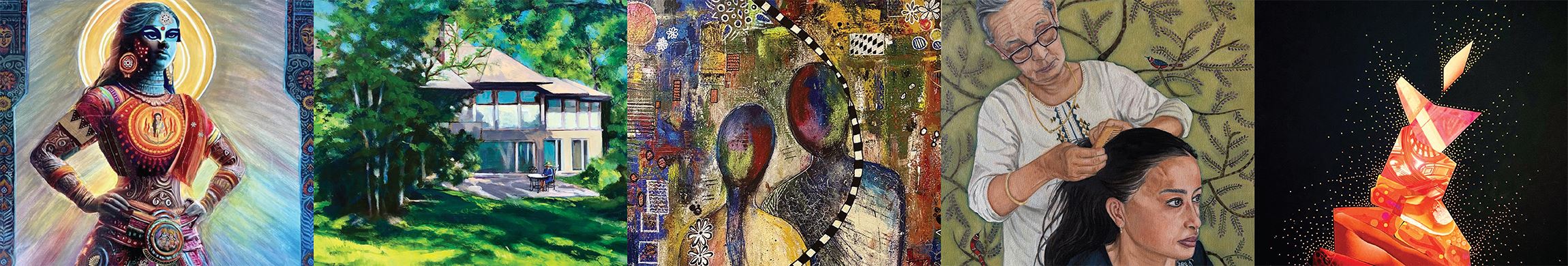 features artwork from art exhibit