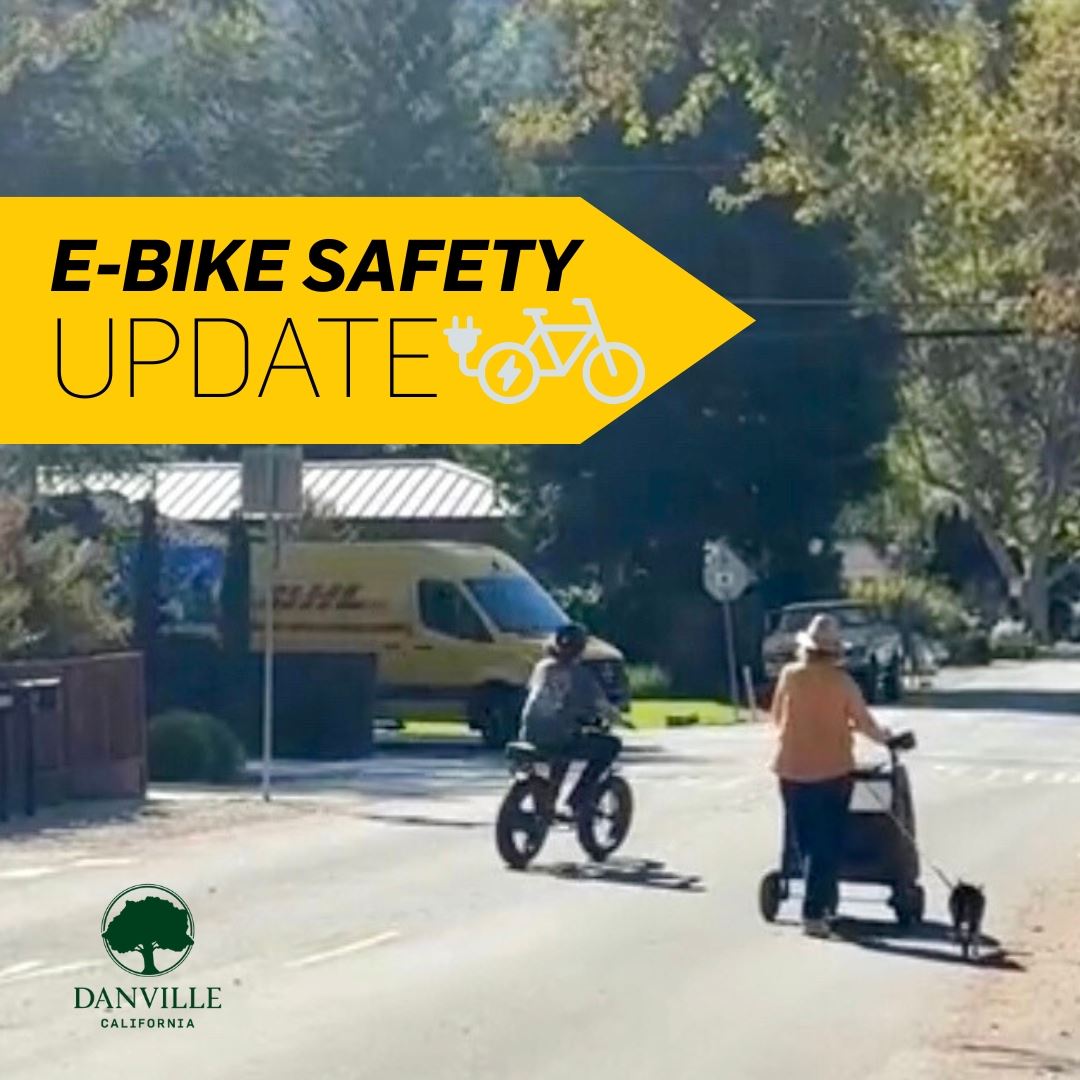 e bike rider in the street